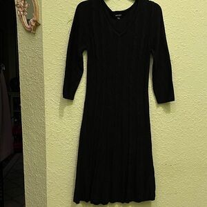 Nine West Black Long Sleeve Dress